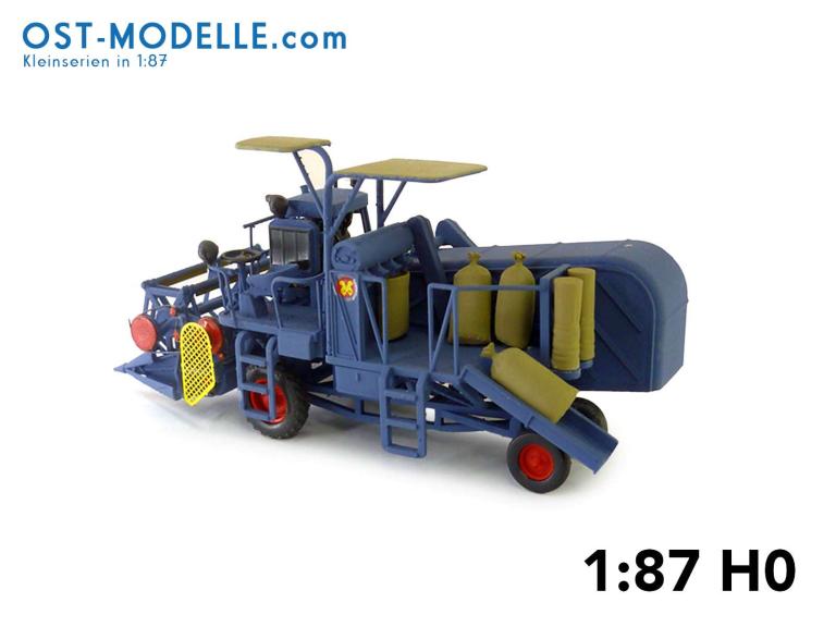 Preview: Mädrescher E177 Kornabsackung blau 1/32